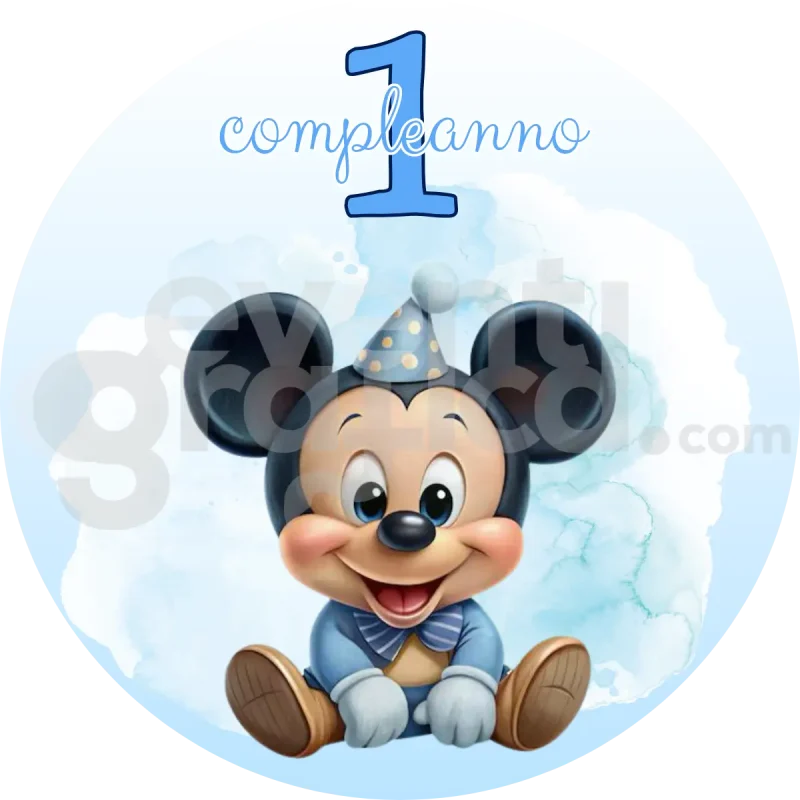 Topolino Baby Backdrop Compleanno 1
