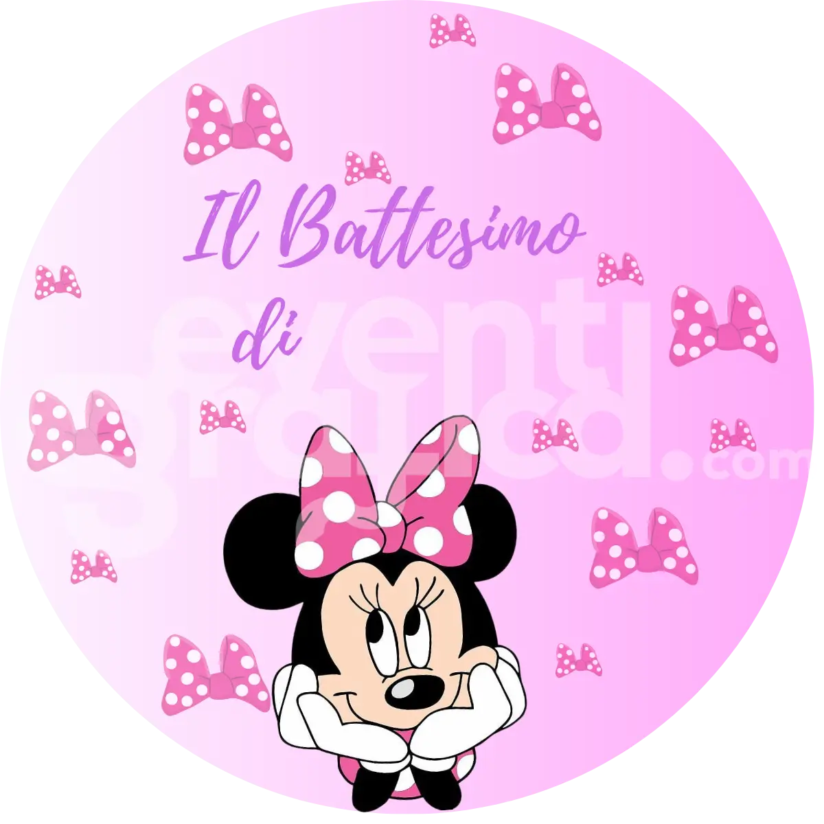 Minnie Backdrop Battesimo 1