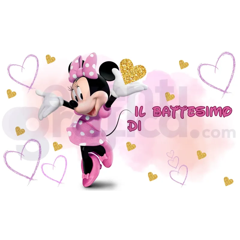 Minnie Backdrop Battesimo 3