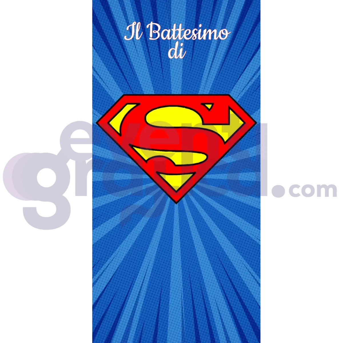Superman Backdrop Battesimo