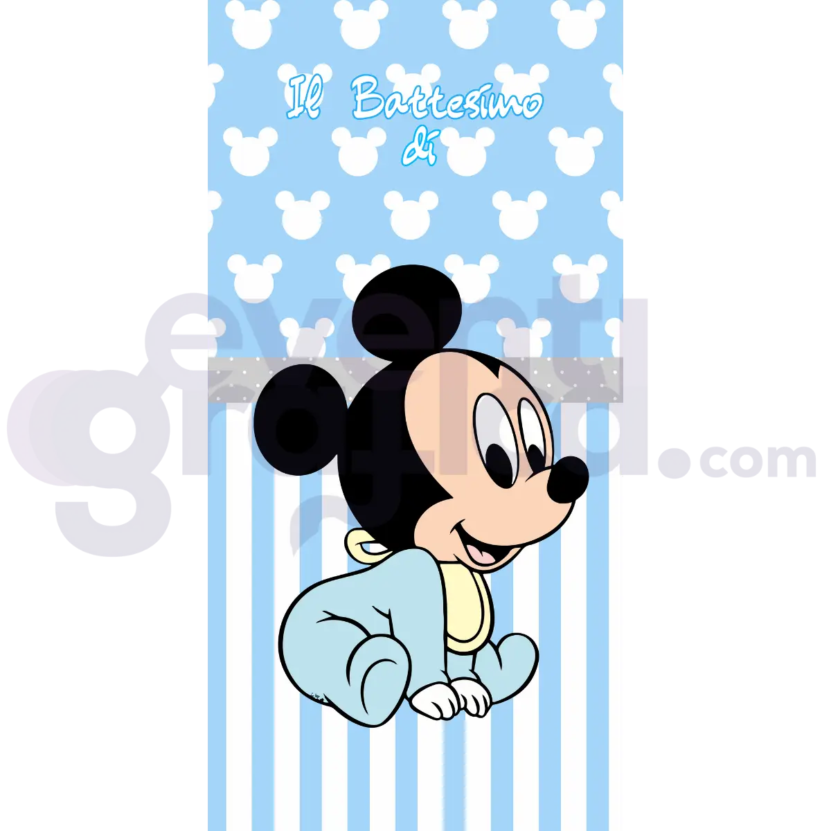 Topolino Backdrop Battesimo