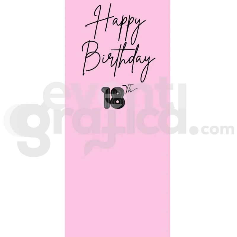 18 Anni Backdrop Compleanno 15