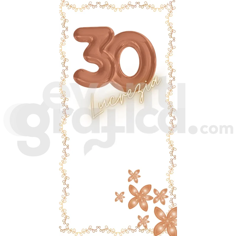 30 Anni Backdrop Compleanno 1