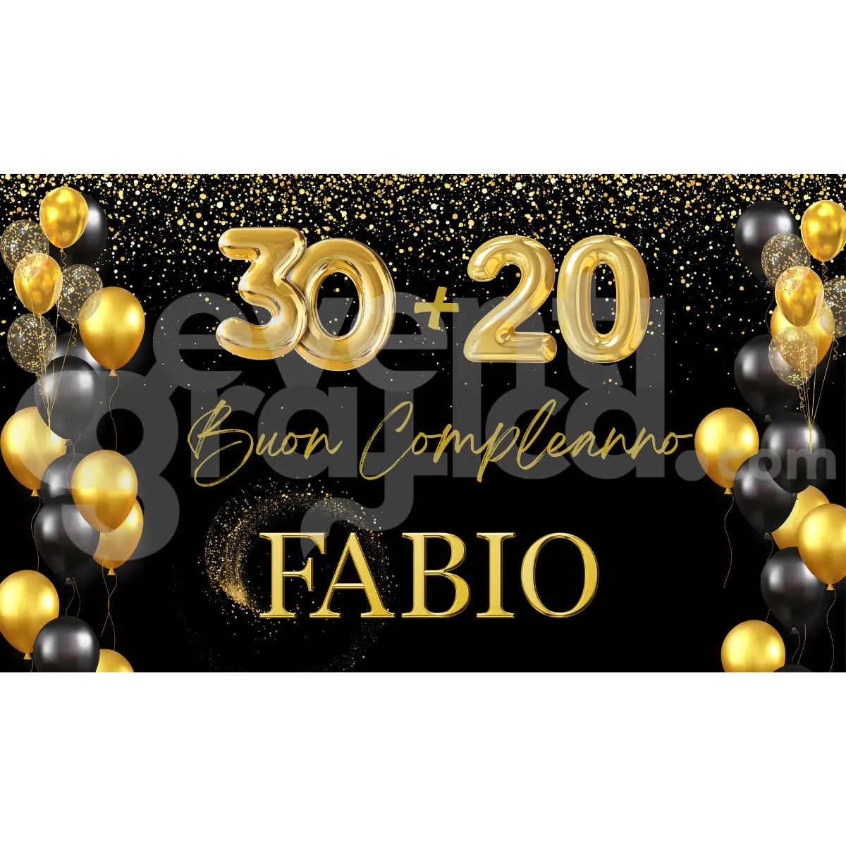 50 Anni Backdrop Compleanno 2