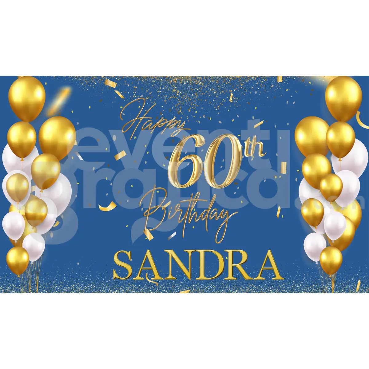 60 Anni Backdrop Compleanno 3