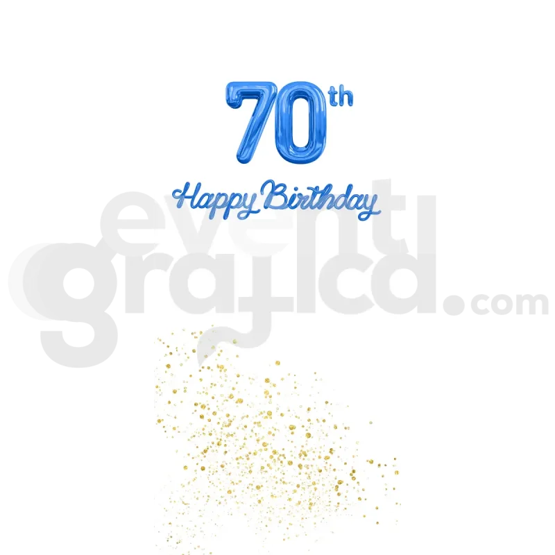 70 Anni Backdrop Compleanno 1