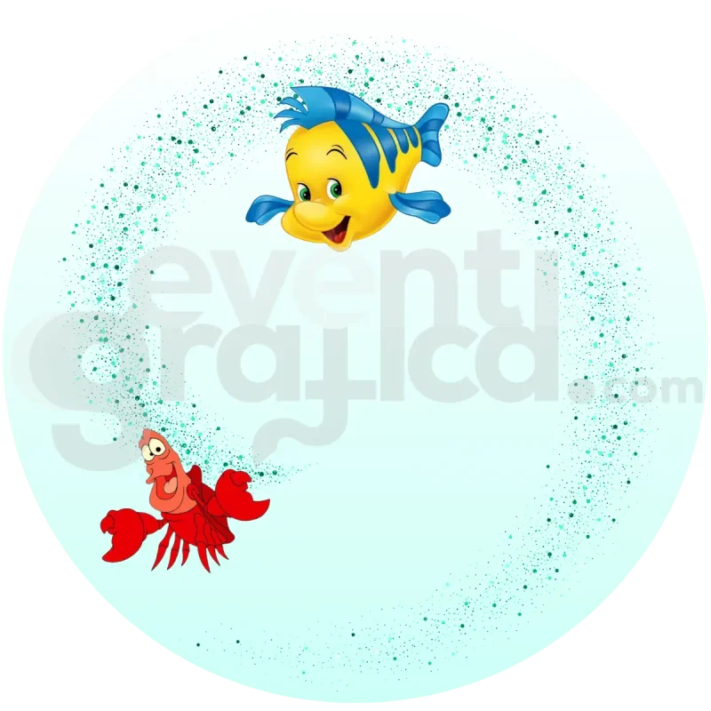 La Sirenetta Backdrop Compleanno 1