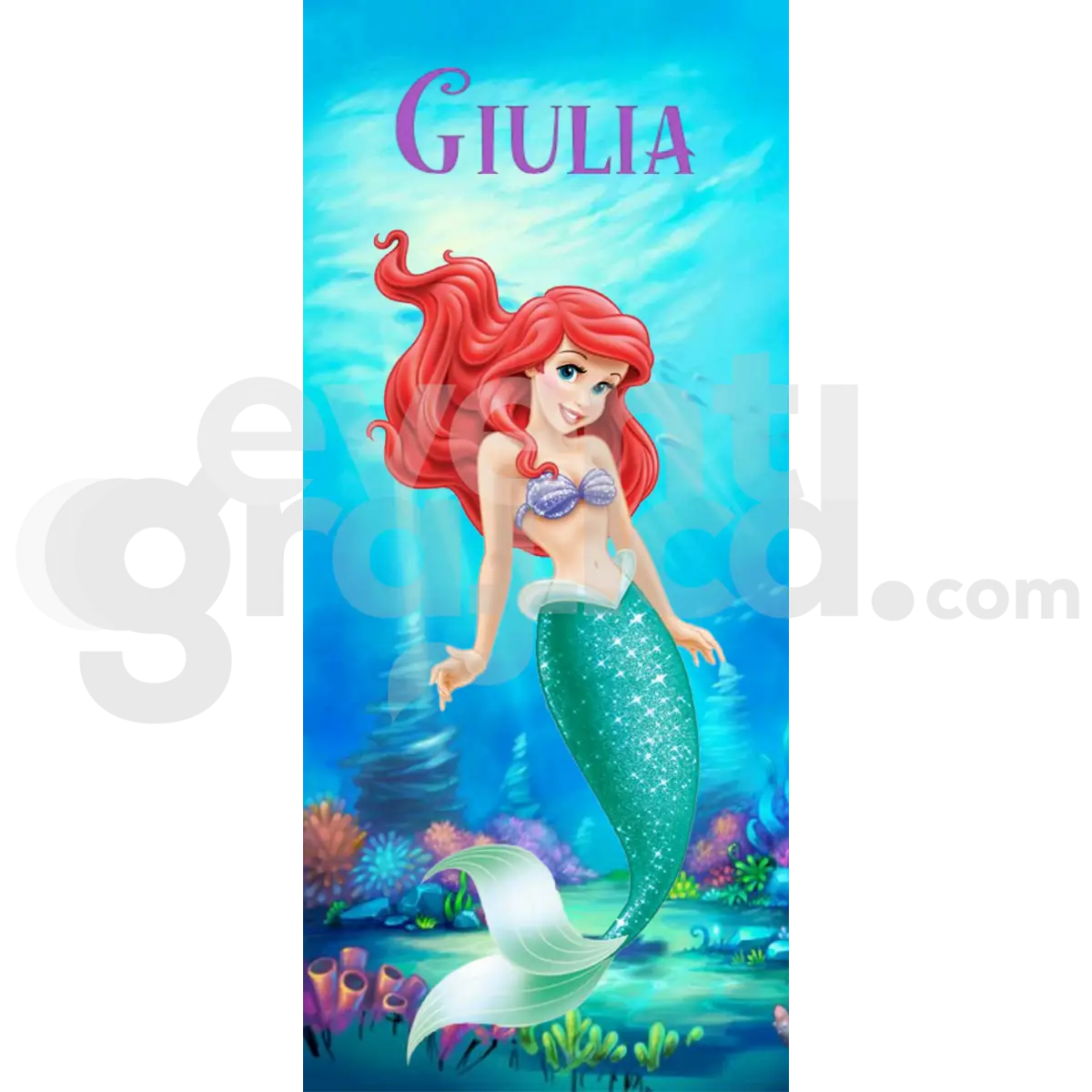 La Sirenetta Backdrop Compleanno 12