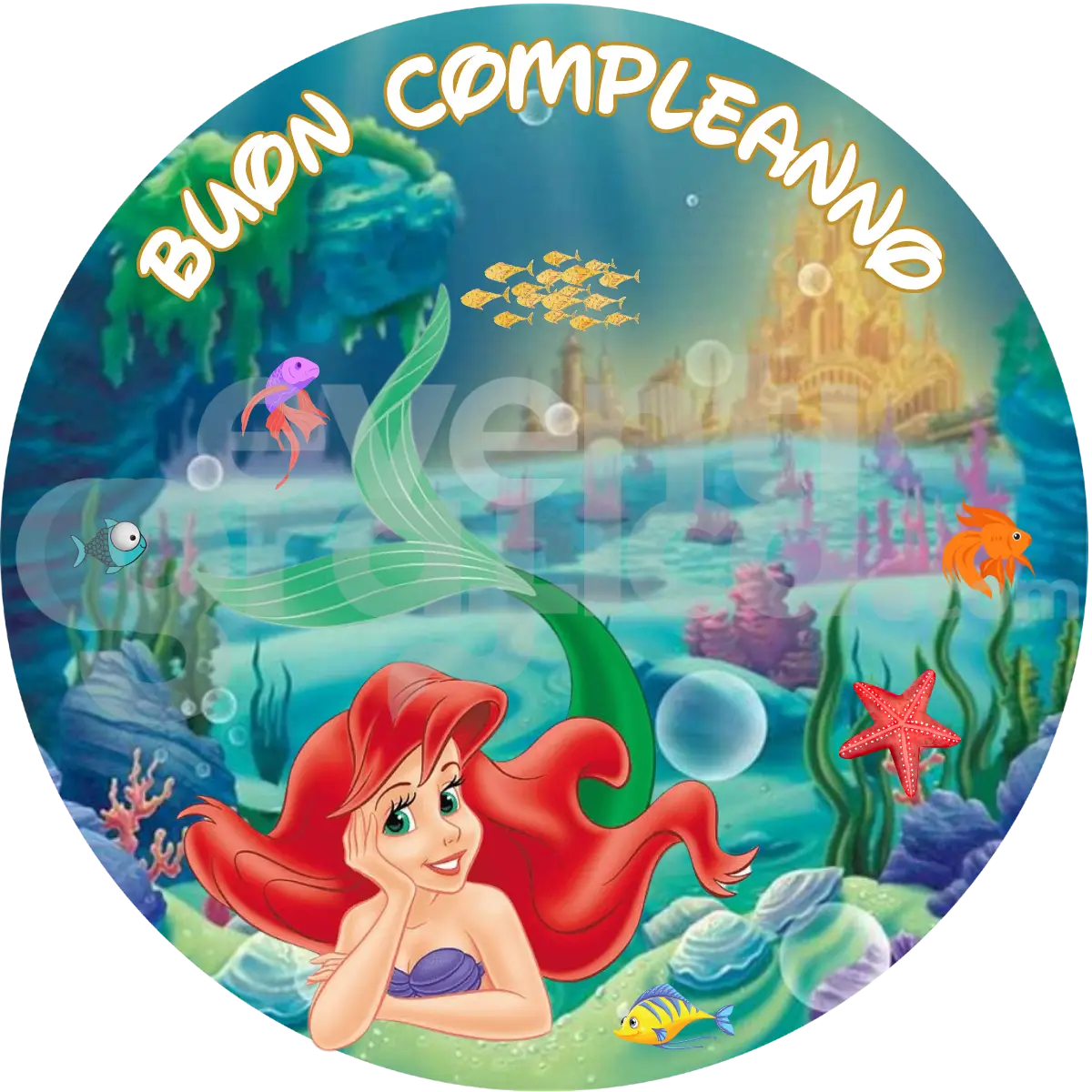 La Sirenetta Backdrop Compleanno 2