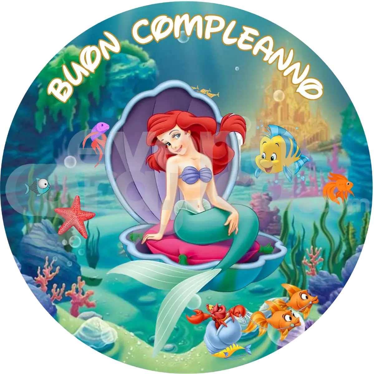 La Sirenetta Backdrop Compleanno 3