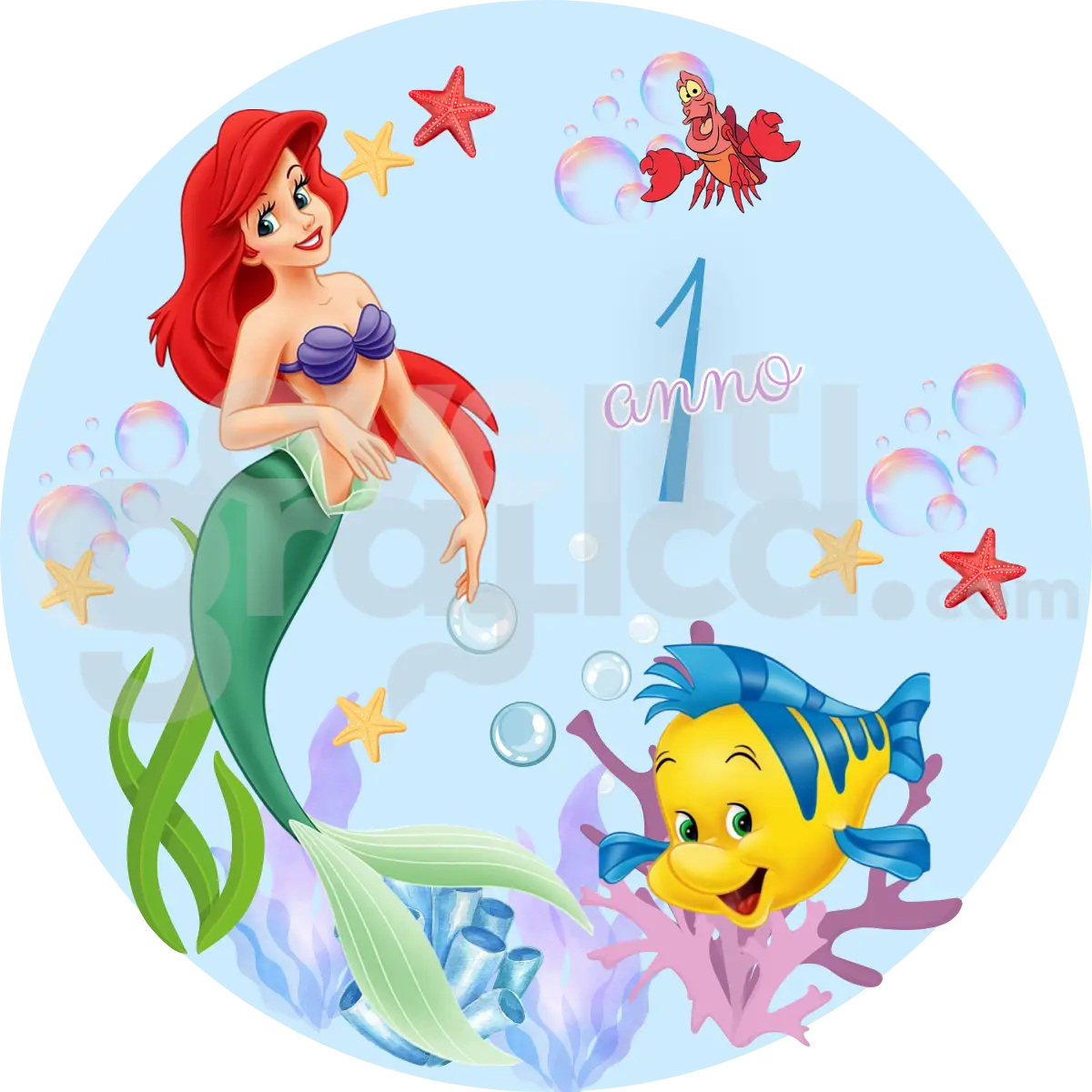 La Sirenetta Backdrop Compleanno 4