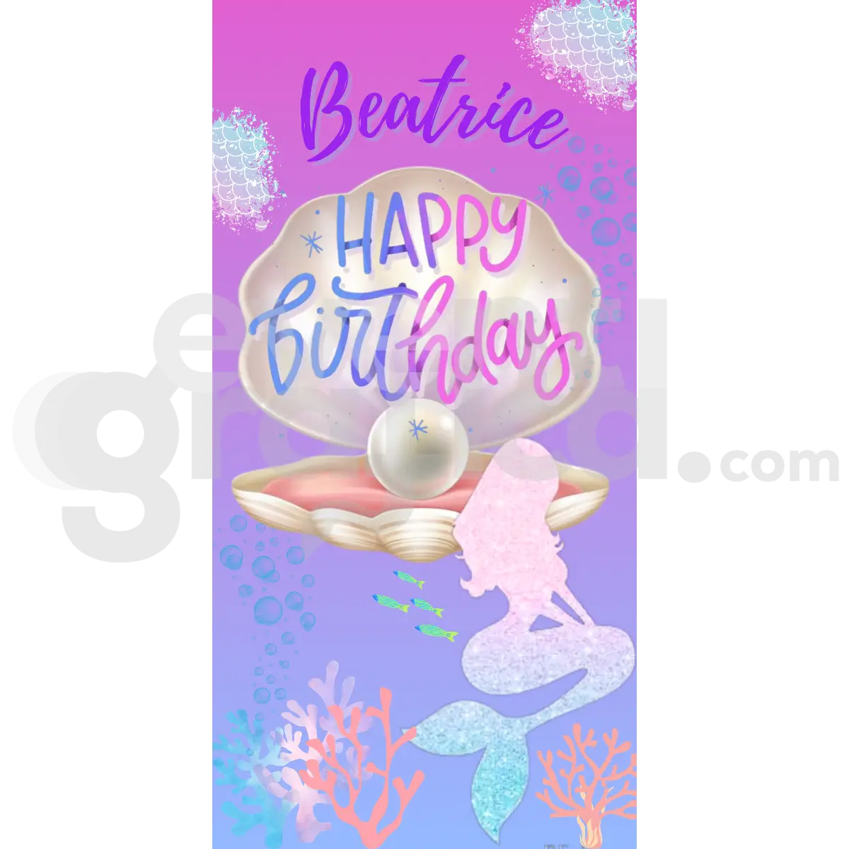 La Sirenetta Backdrop Compleanno 7