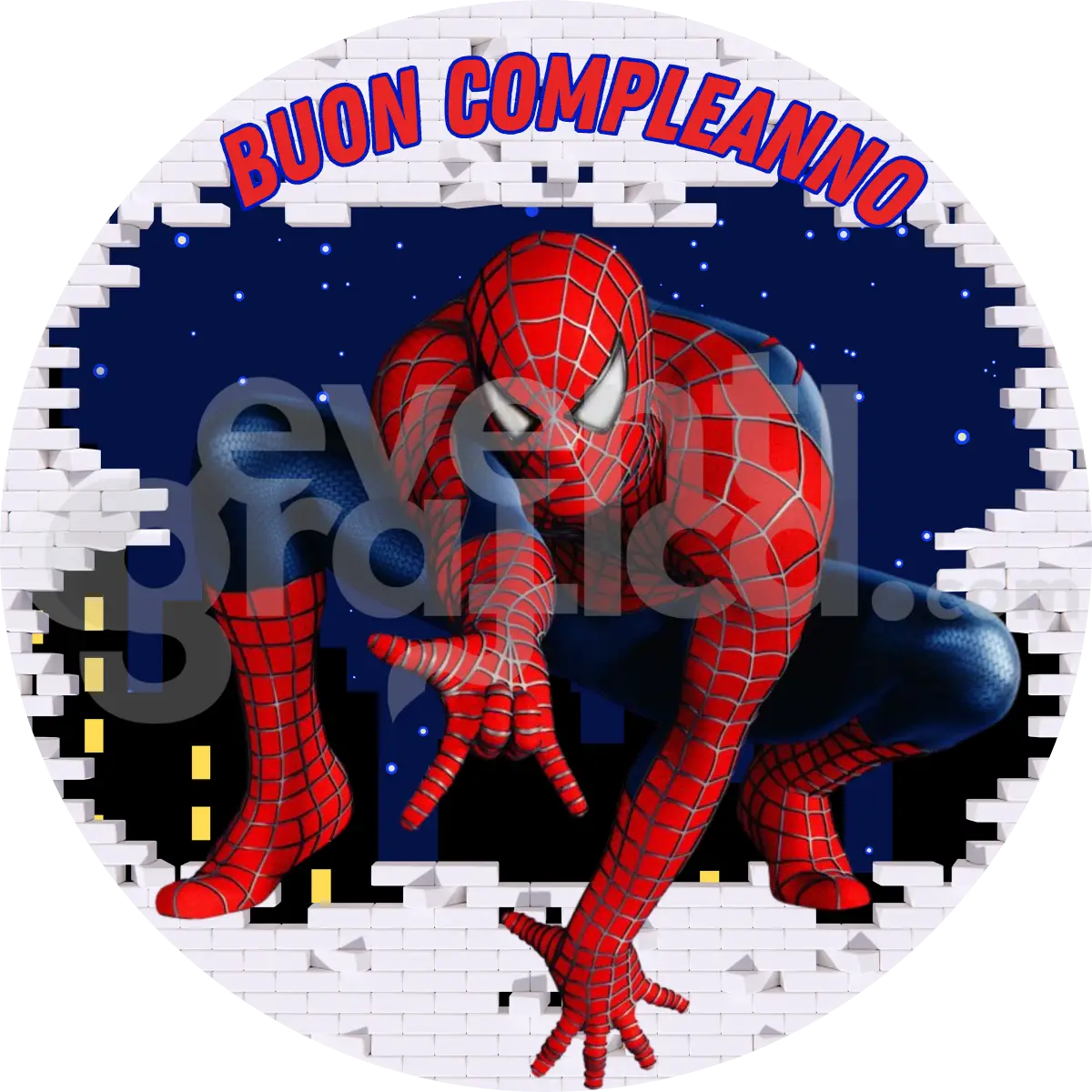 Spiderman Backdrop Compleanno 1