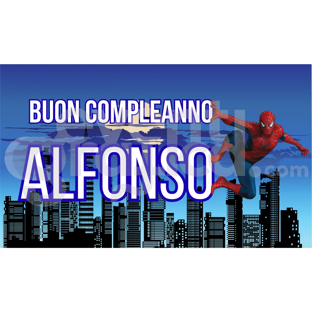Spiderman Backdrop Compleanno 7