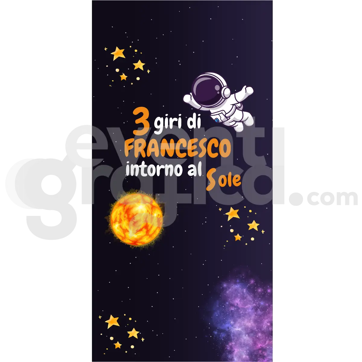 Astronauta Backdrop Compleanno 2