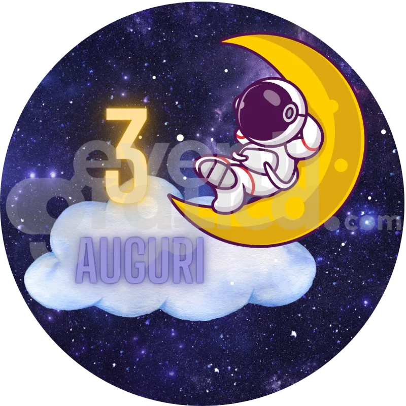 Astronauta Backdrop Compleanno