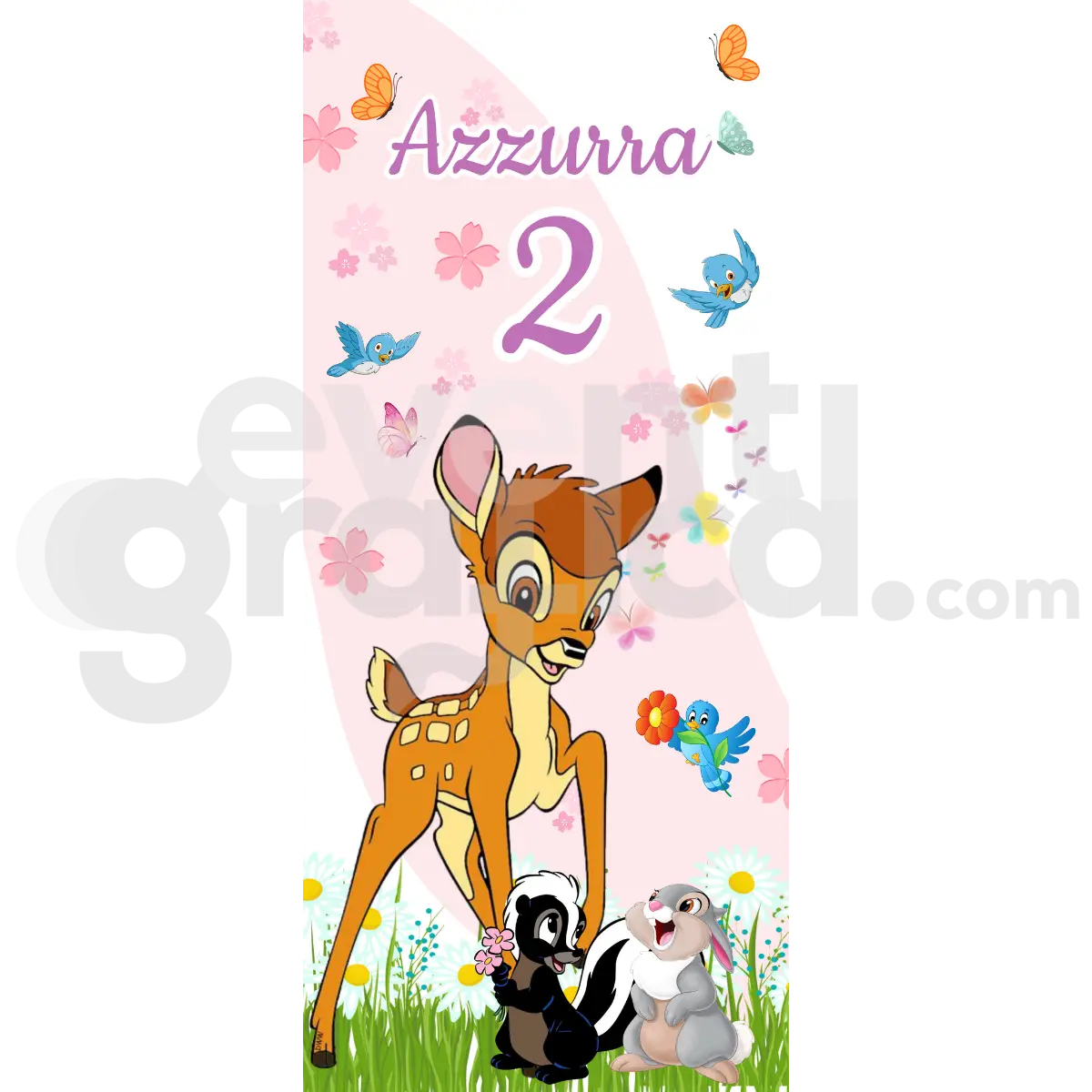 Bambi Backdrop Compleanno 2