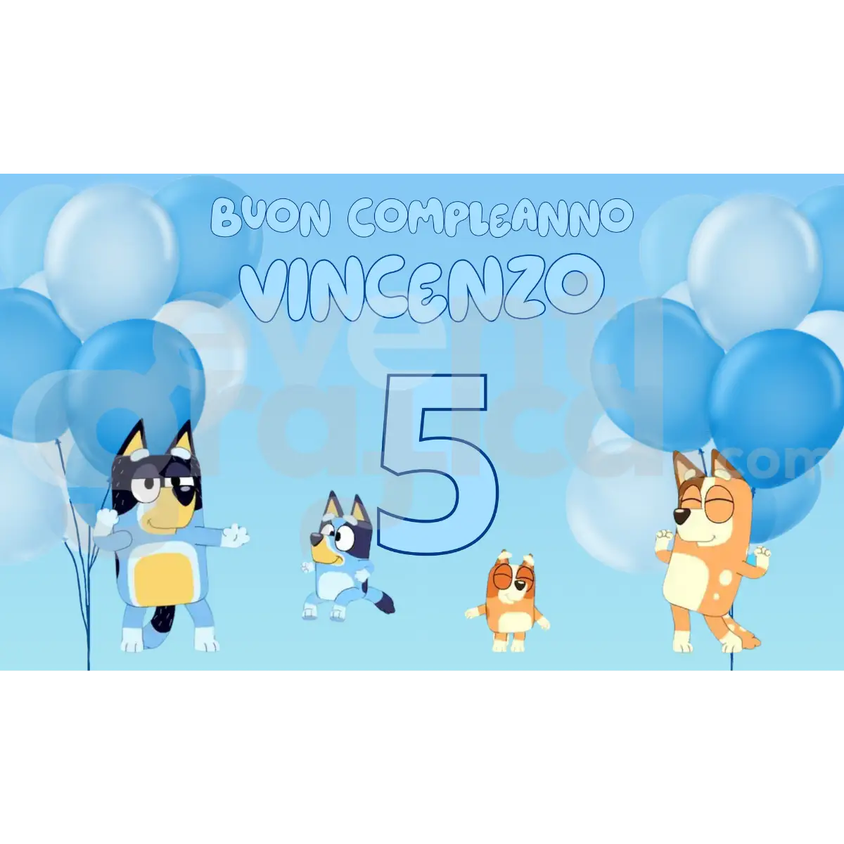 Bluey Backdrop Compleanno 3