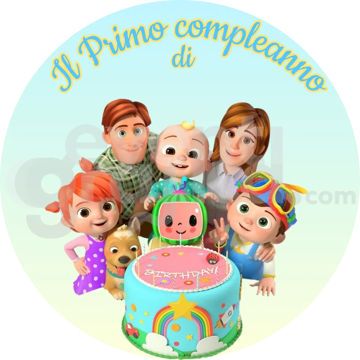 Cocomelon Backdrop Compleanno 1