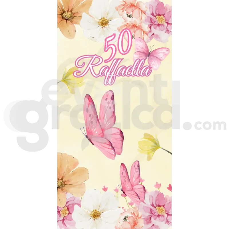 Farfalle Backdrop compleanno 1