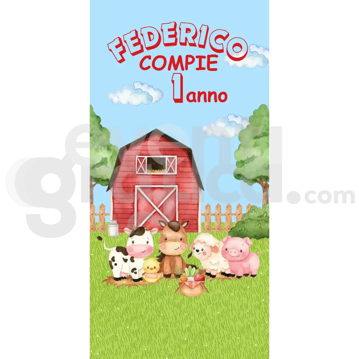 Fattoria Backdrop Compleanno 1