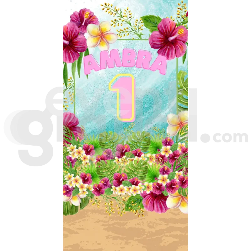 Hawaii Backdrop Compleanno 2