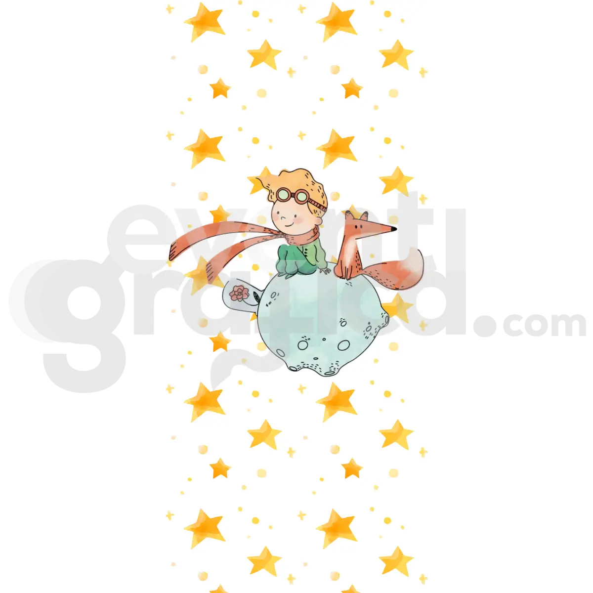 Il Piccolo Principe Backdrop Compleanno 1