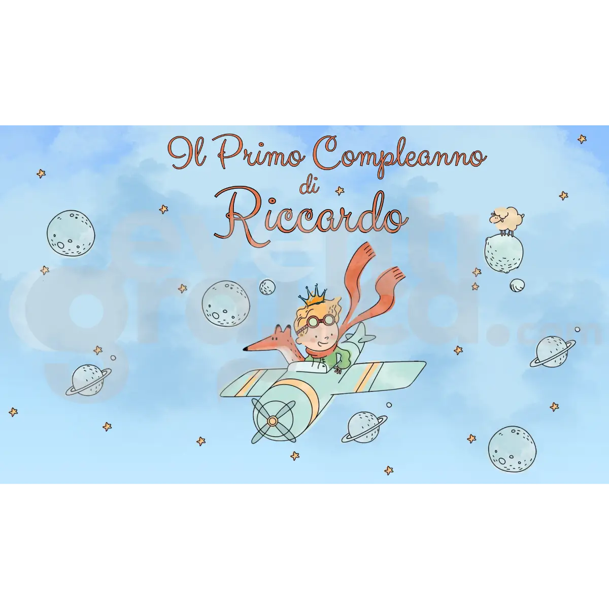 Il Piccolo Principe Backdrop Compleanno 4