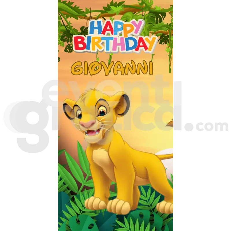 Il Re Leone Backdrop Compleanno 10