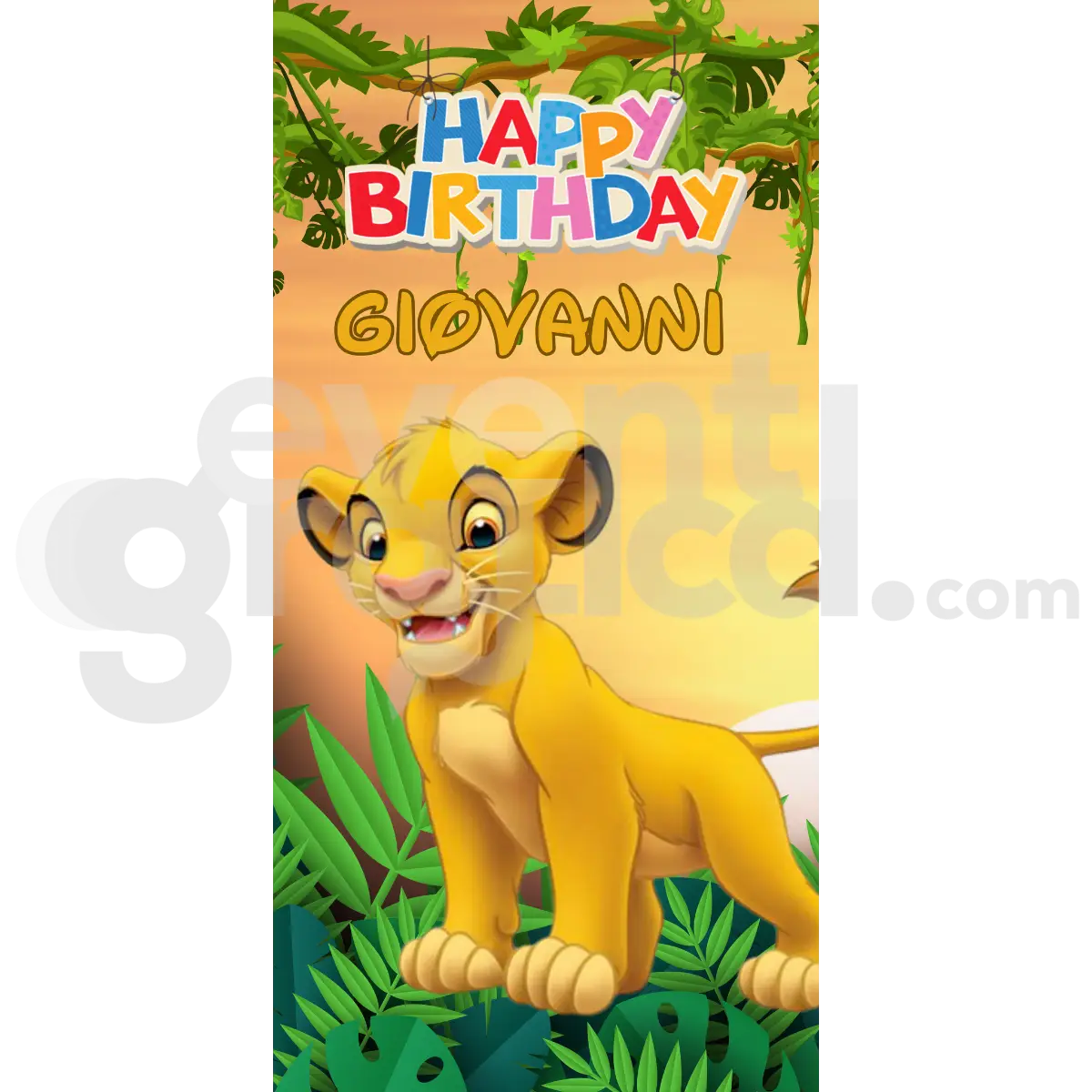 Il Re Leone Backdrop Compleanno 10