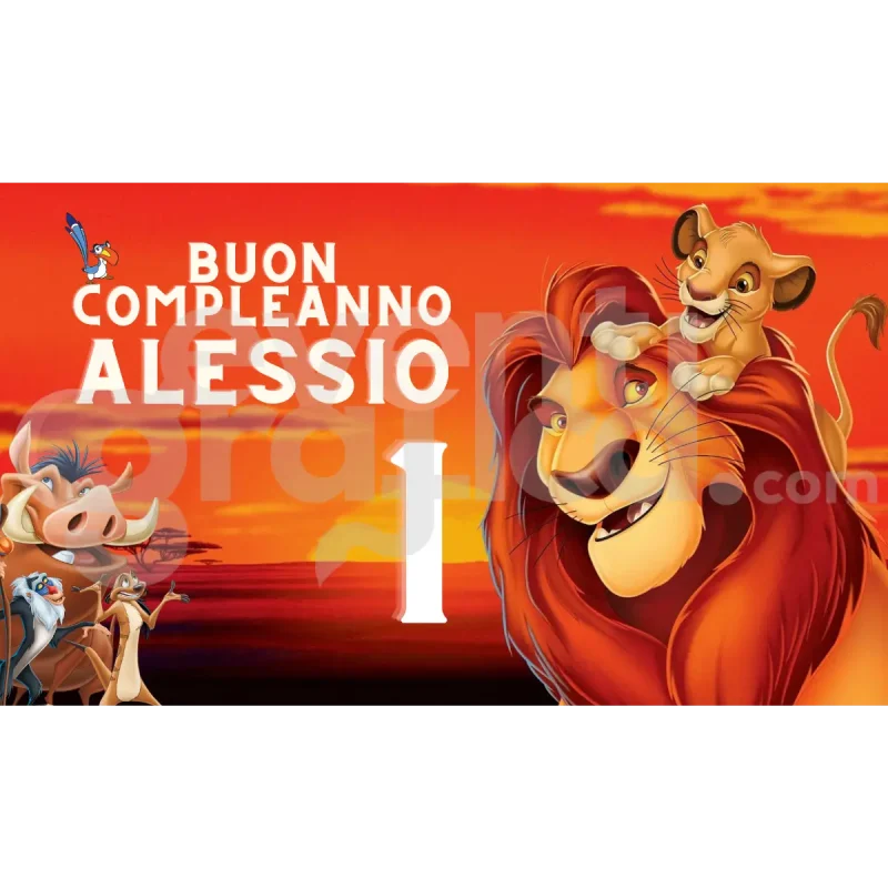 Il Re Leone Backdrop Compleanno 17