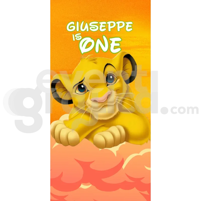 Il Re Leone Backdrop Compleanno 5