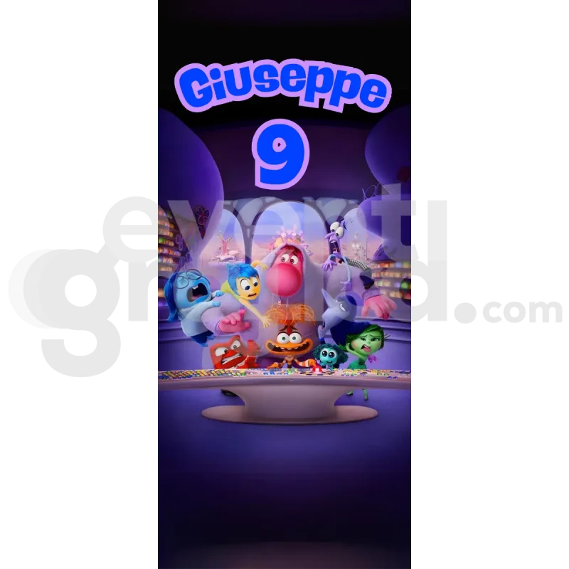 Inside Out Backdrop Compleanno 2