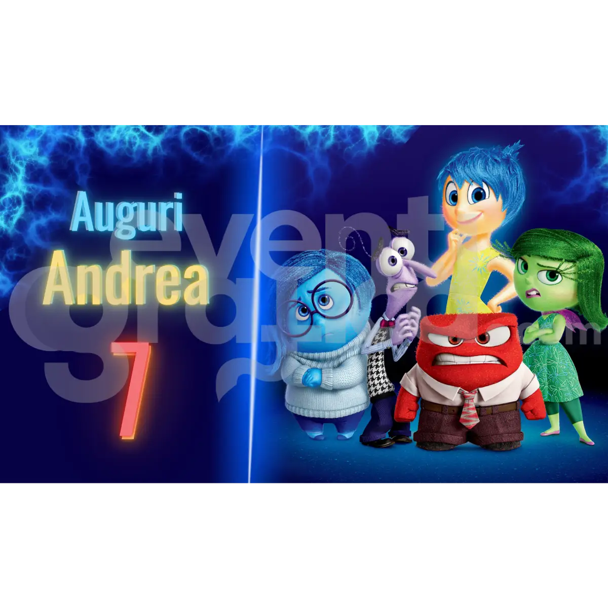 Inside Out Backdrop Compleanno 3