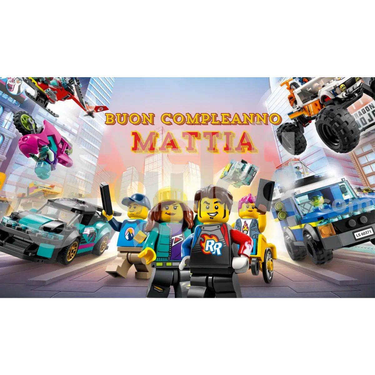 Lego Backdrop Compleanno 3