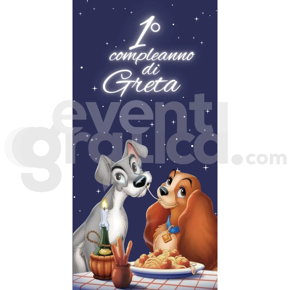 Lilli E Il Vacabondo Backdrop Compleanno