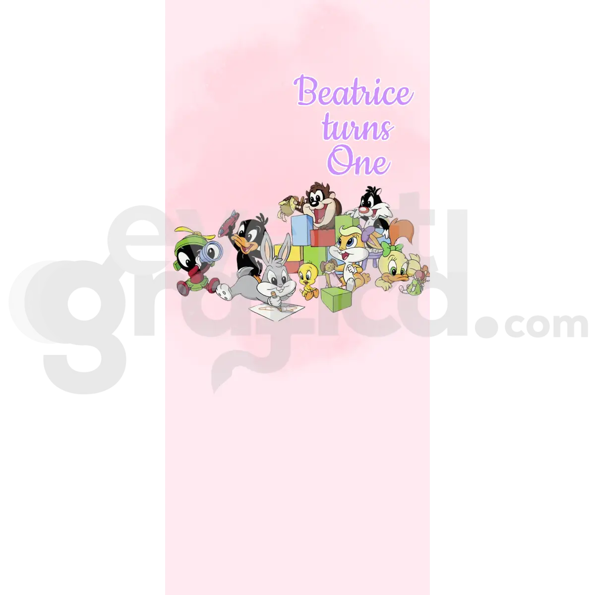 Looney Tunes Backdrop Compleanno 3