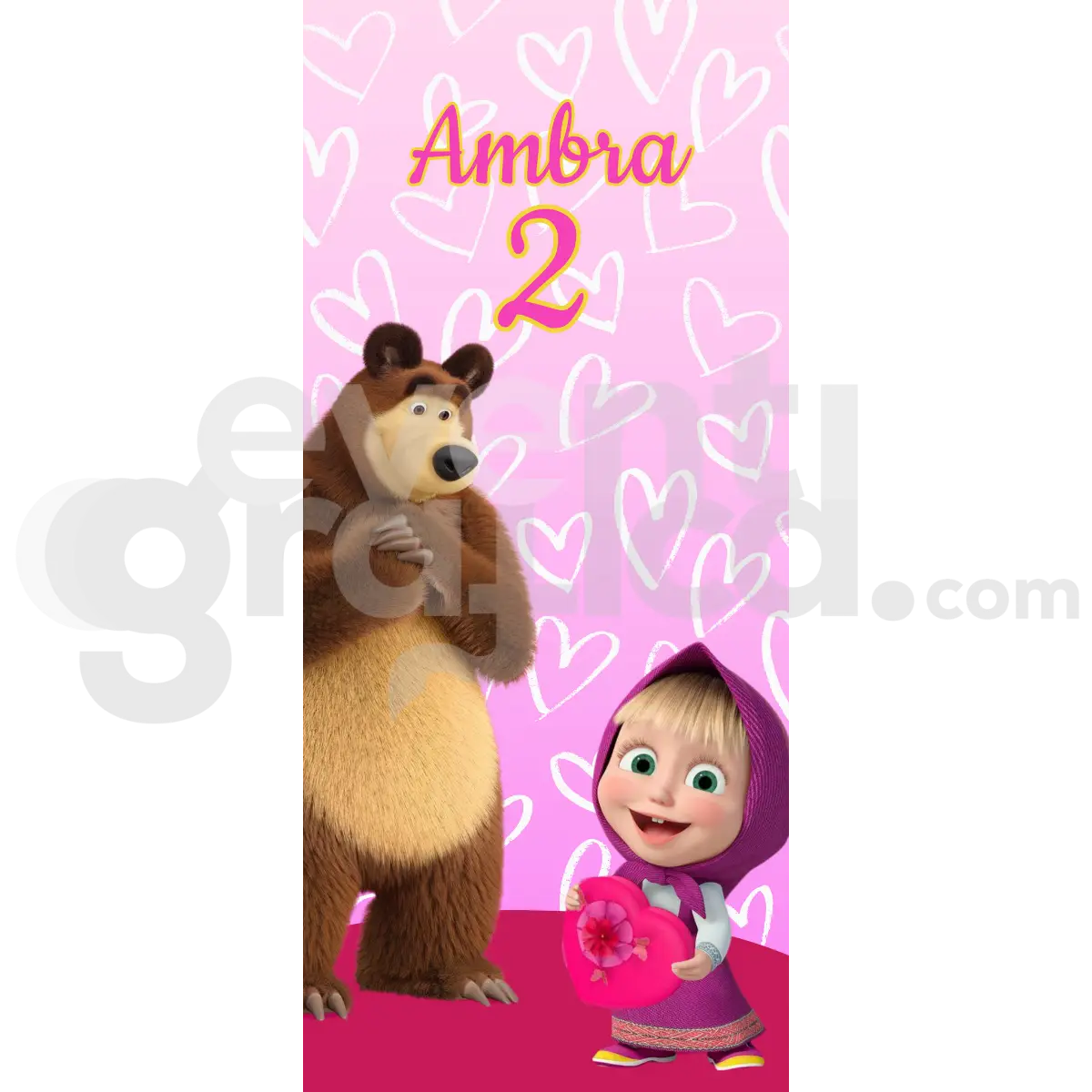 Masha E Orso Backdrop Compleanno 3