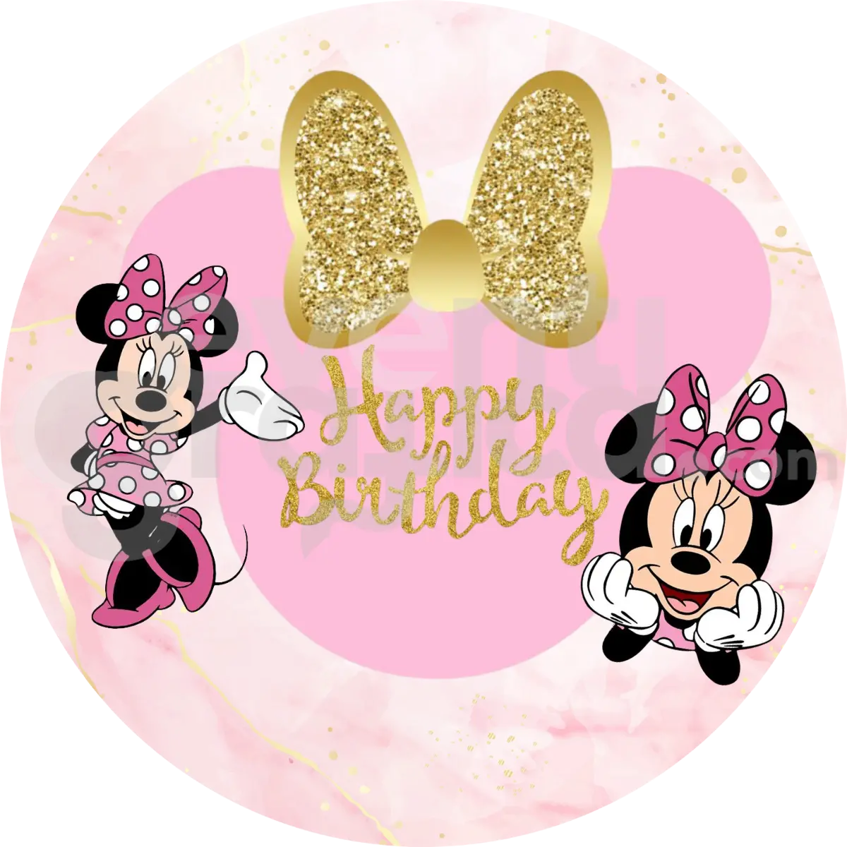 Minnie Backdrop Compleanno 1