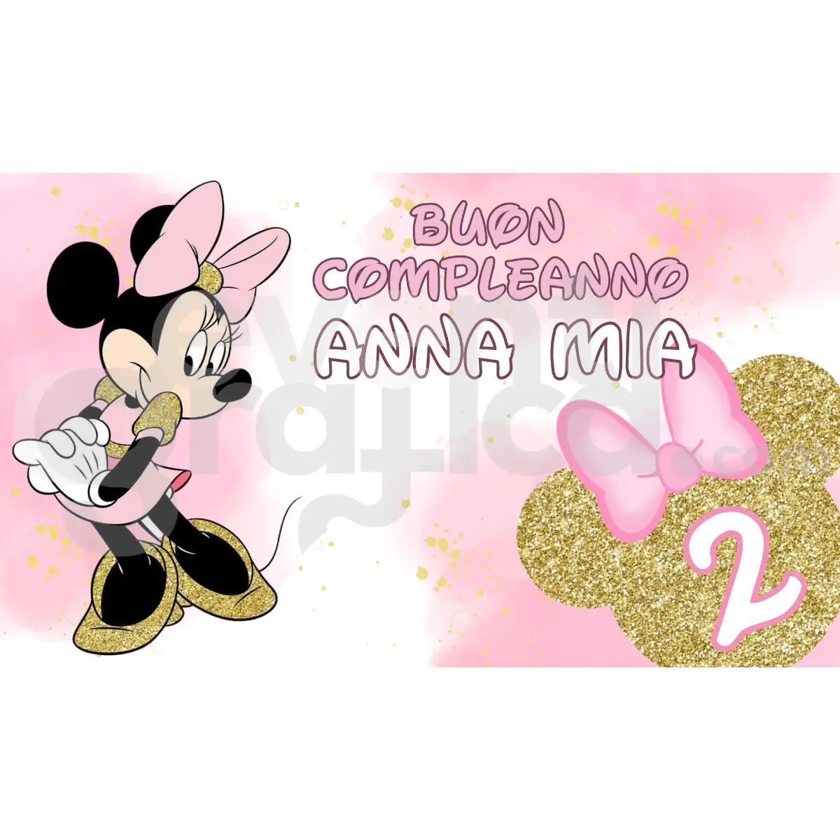 Minnie Backdrop Compleanno 20