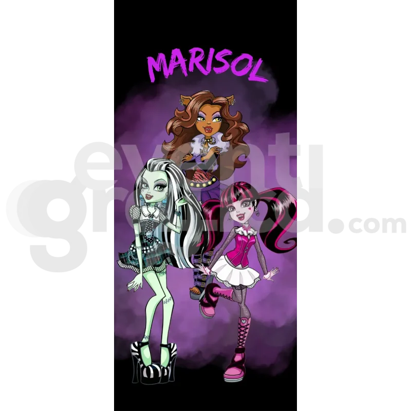 Monster High Backdrop Compleanno