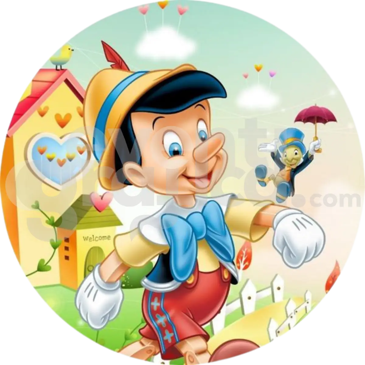 Pinocchio Backdrop Compleanno 1