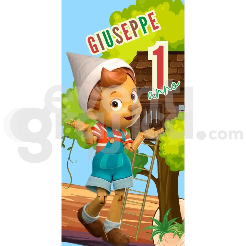 Pinocchio Backdrop Compleanno 6