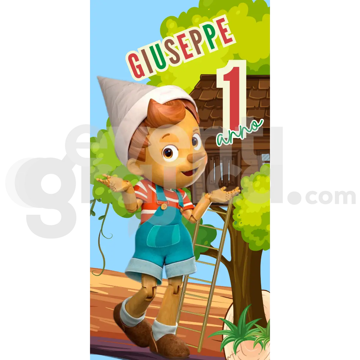 Pinocchio Backdrop Compleanno 6