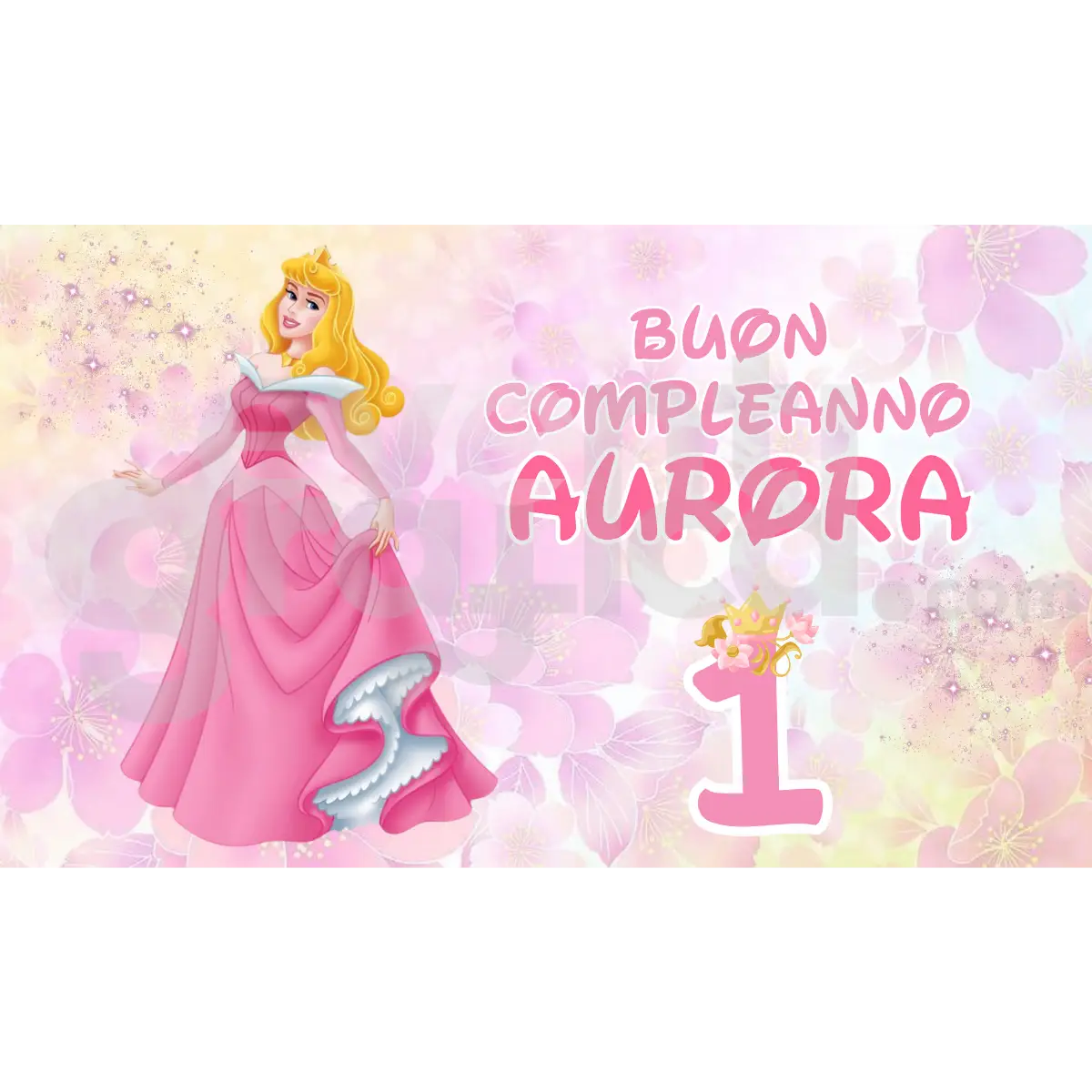 Principessa Aurora Backdrop Compleanno 3