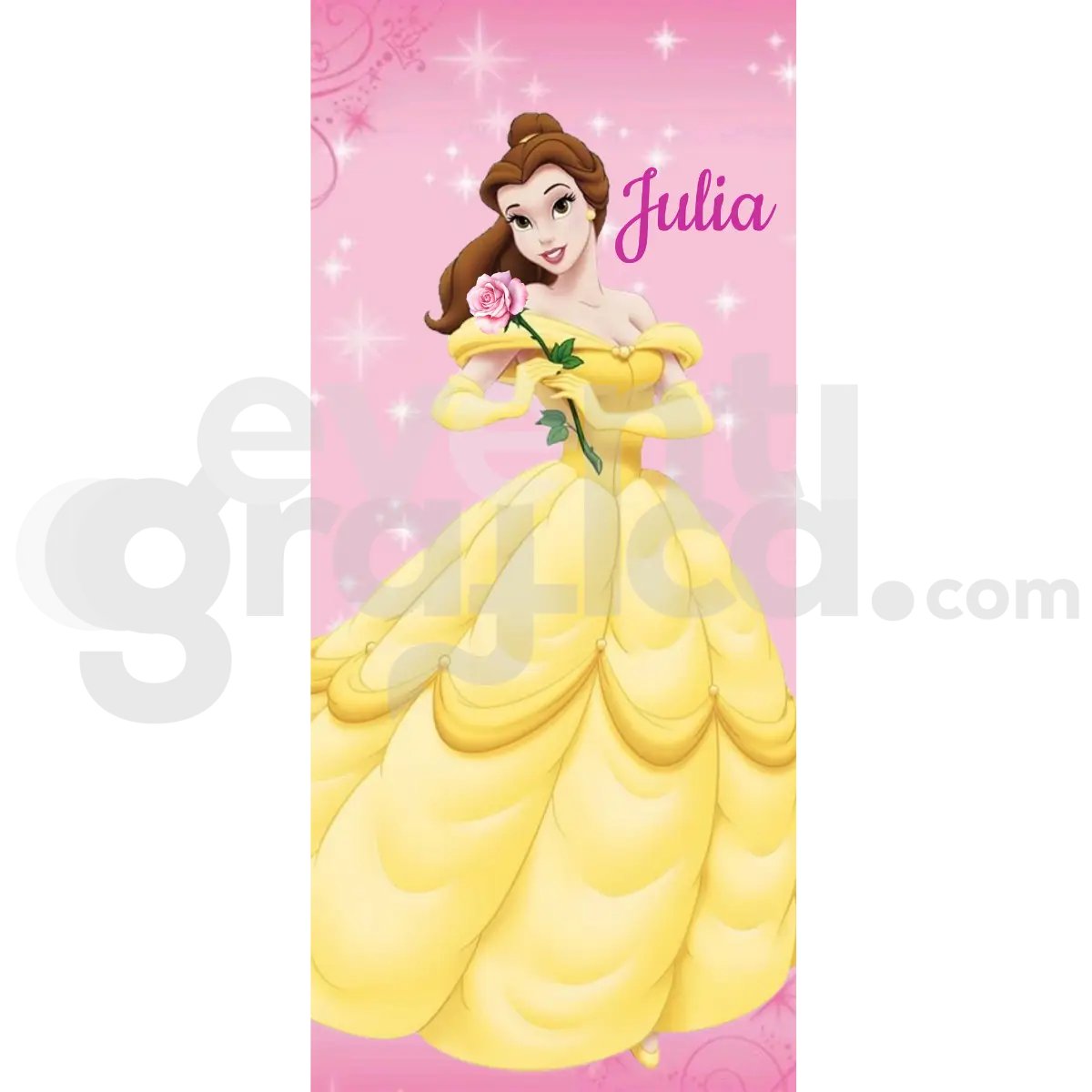 Principessa Belle Backdrop Compleanno 3