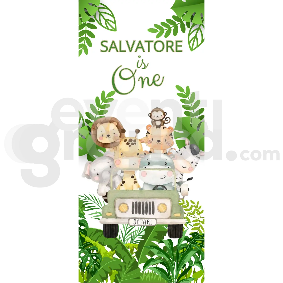 Safari Backdrop Compleanno 2