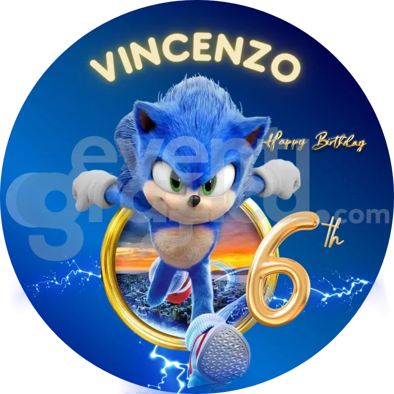 Sonic Backdrop Compleanno 1