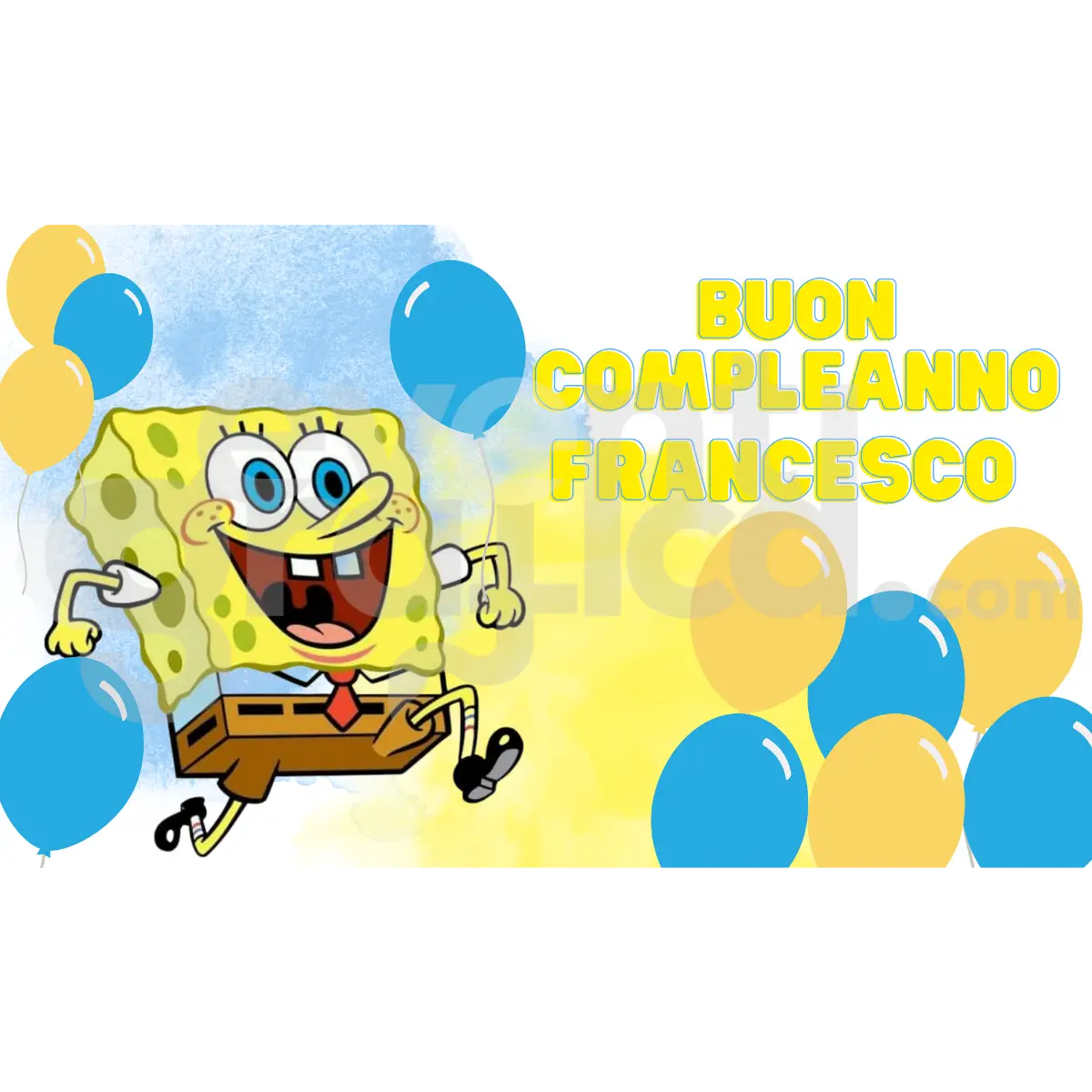 Spongebob Backdrop Compleanno 2