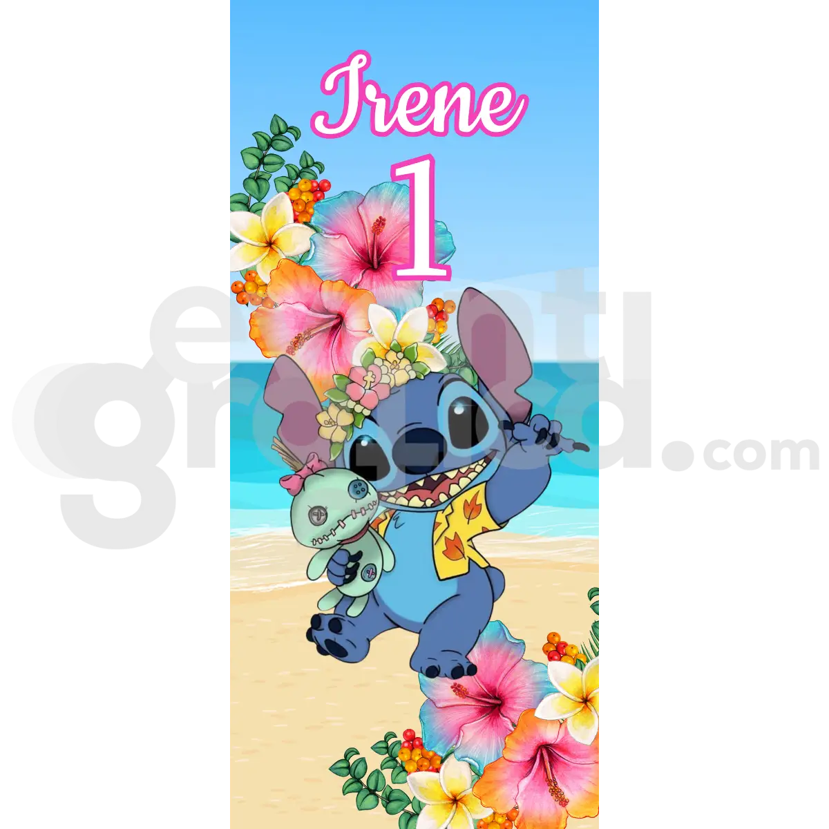 Stich Backdrop Compleanno 8